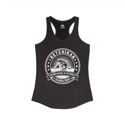 Ketchikan Alaska Salmon Capital Vintage T-Shirt for 2026 Travel — Ladies Tank
