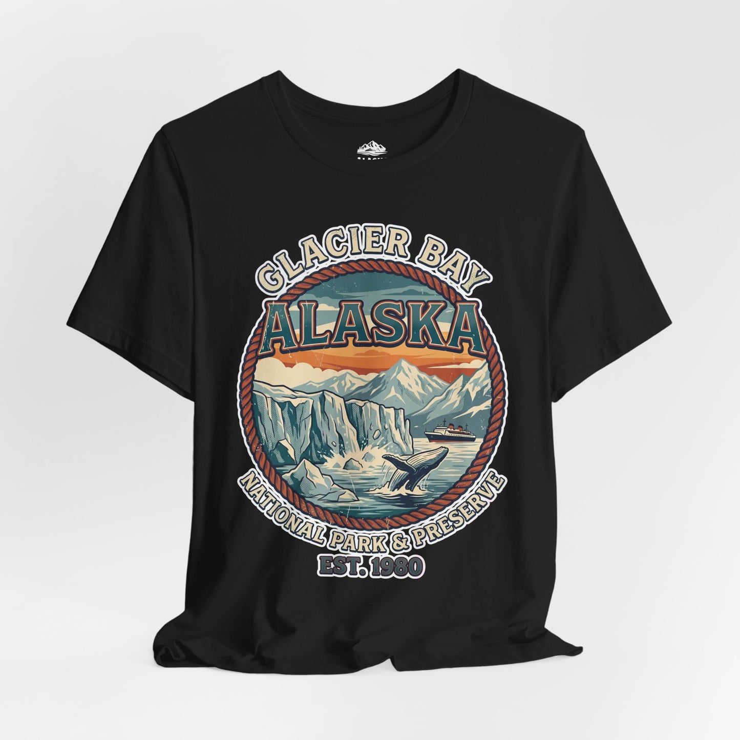 Glacier Bay Alaska National Park Vintage Nature Scene Shirt — Premium Tee