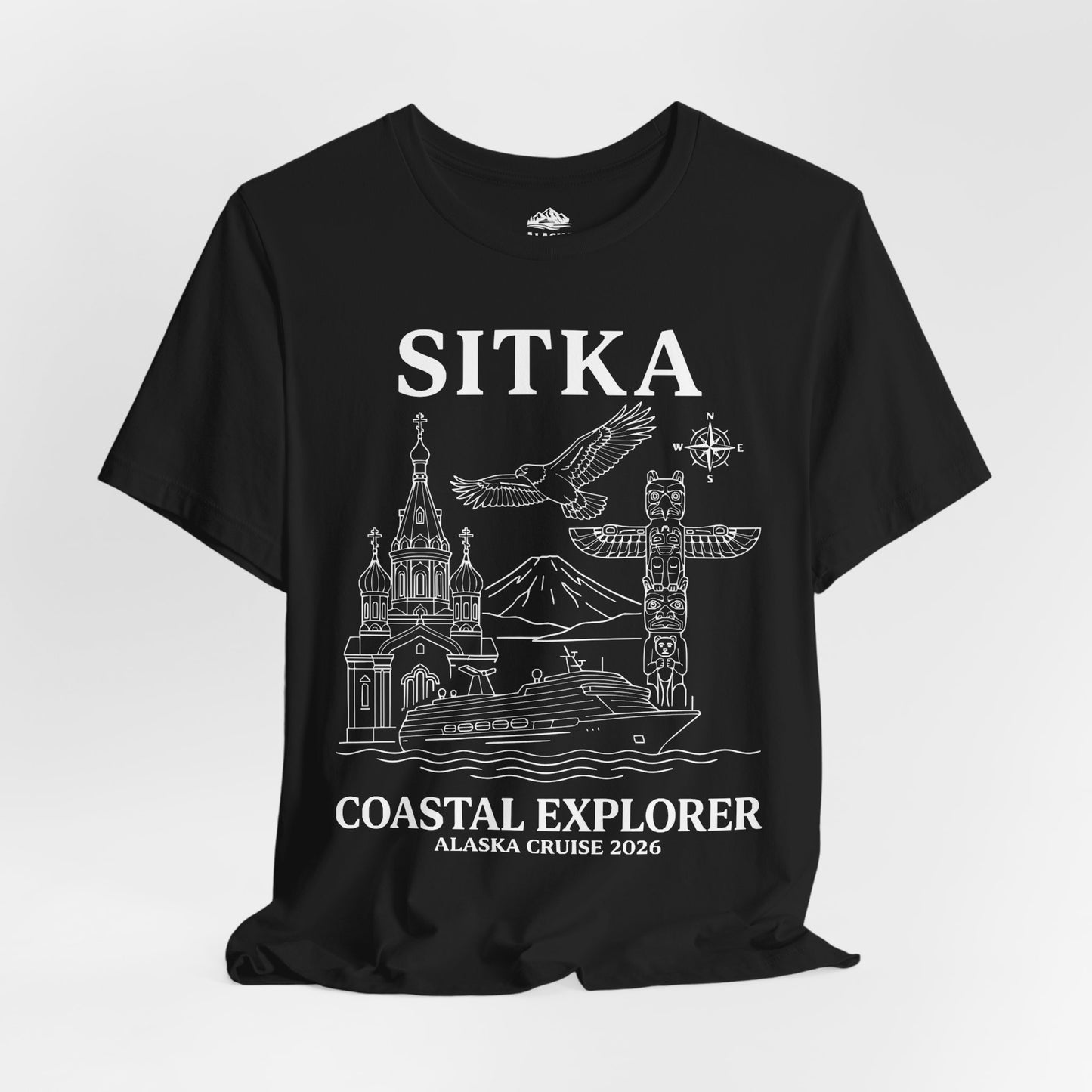 Sitka Coastal Explorer Alaska Cruise 2026 Adventure Shirt — Premium Tee