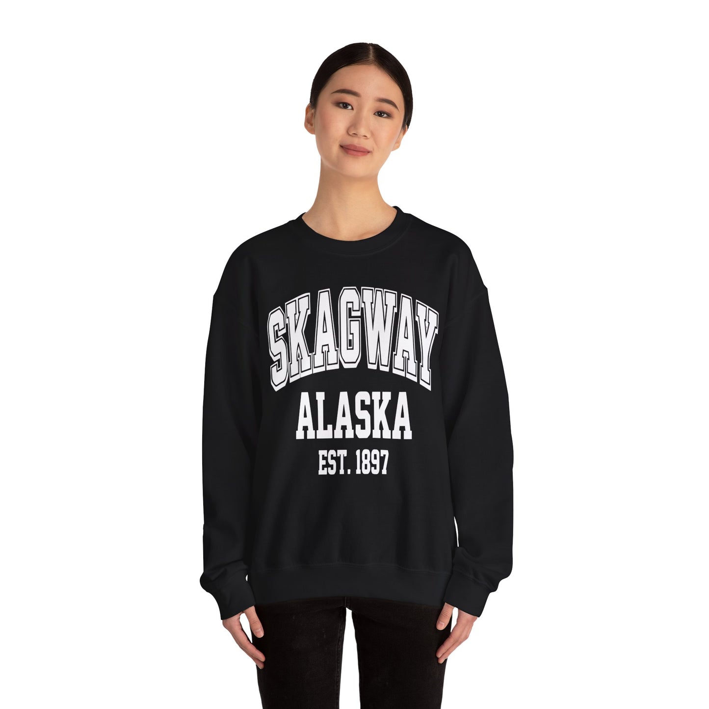 Skagway Alaska Est 1897 Vintage Collegiate Souvenir Shirt — Sweatshirt