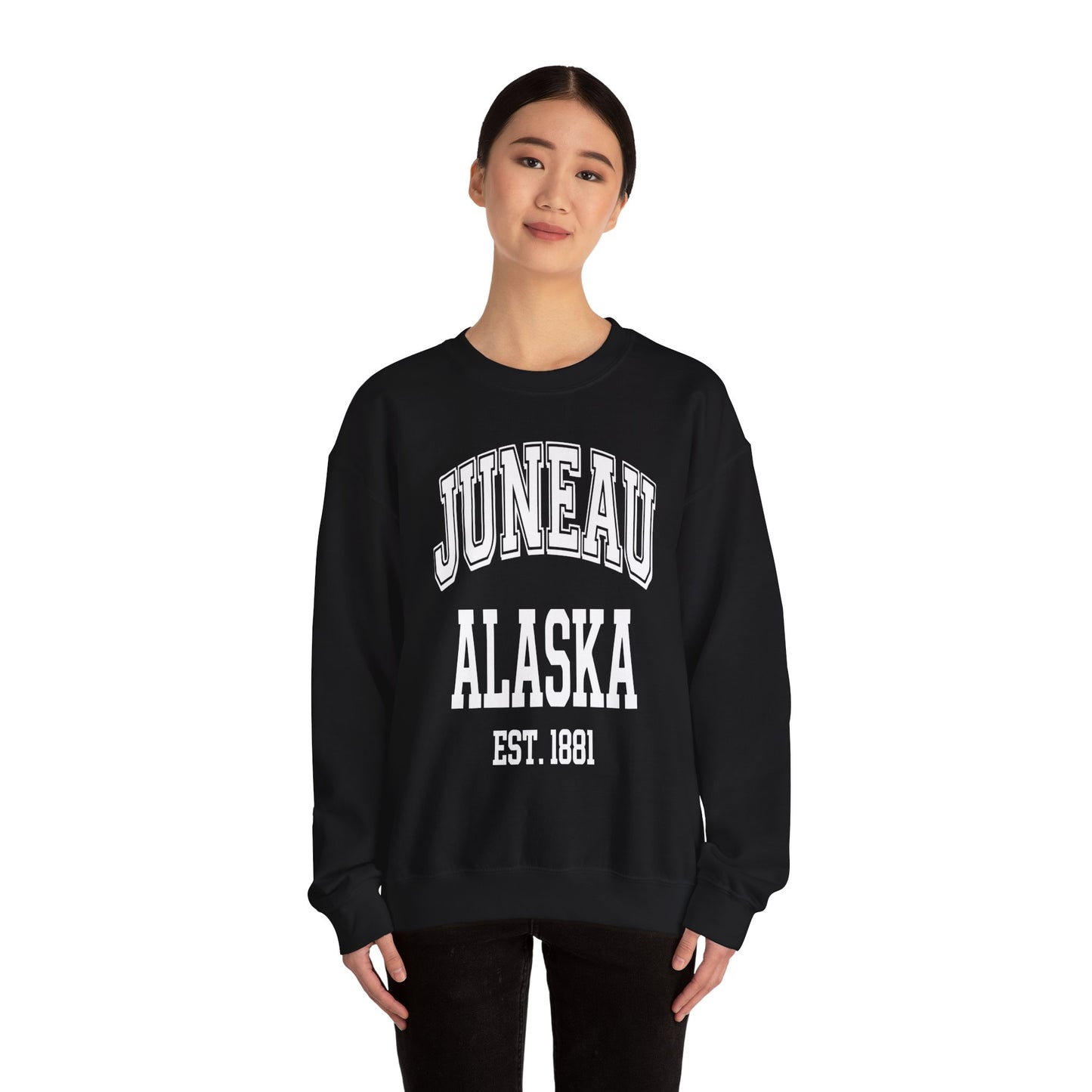 Juneau Alaska Est 1881 Classic Collegiate Souvenir Shirt — Sweatshirt