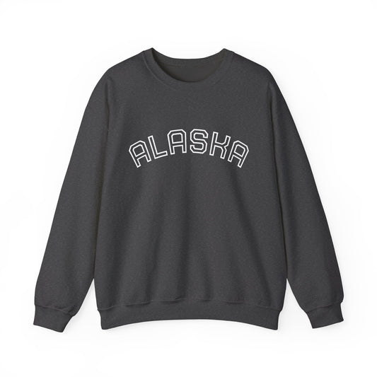 Alaska Crewneck Sweatshirt — Rustic Arctic State Design