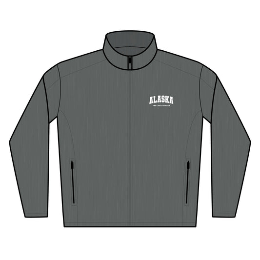 Alaska Embroidered Soft Shell Jacket — Men's Lightweight Windbreaker