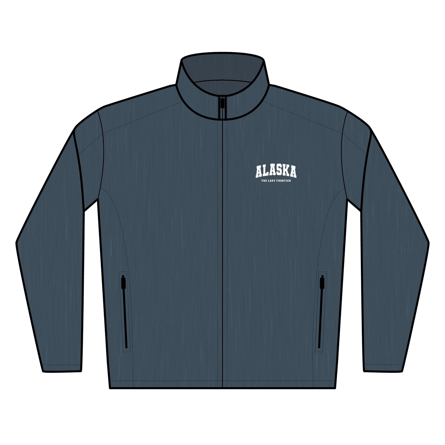 Alaska Embroidered Soft Shell Jacket — Men's Lightweight Windbreaker