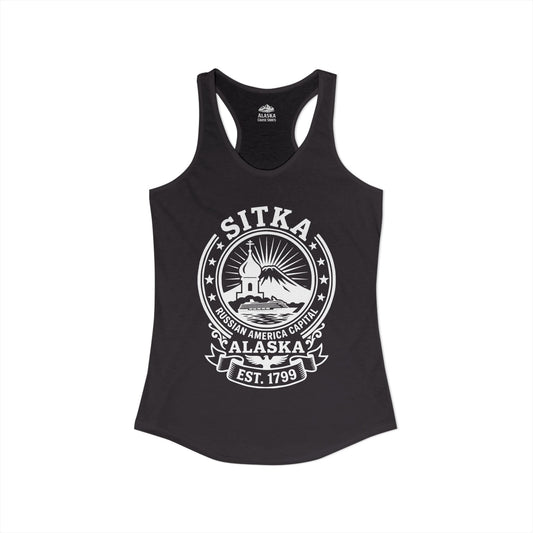 Sitka Alaska Russian America Heritage Cruise T-Shirt Est 1799 — Ladies Tank