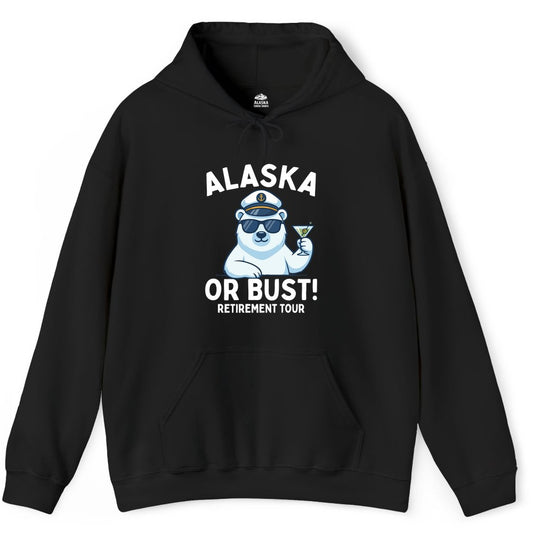 Alaska retirement shirt - Polar Bear Cruise Funny Tour Tee (Hoodie) in Black - Alaska Retirement Cruise Shirt - Funny Polar Bear Captain Tour Tee