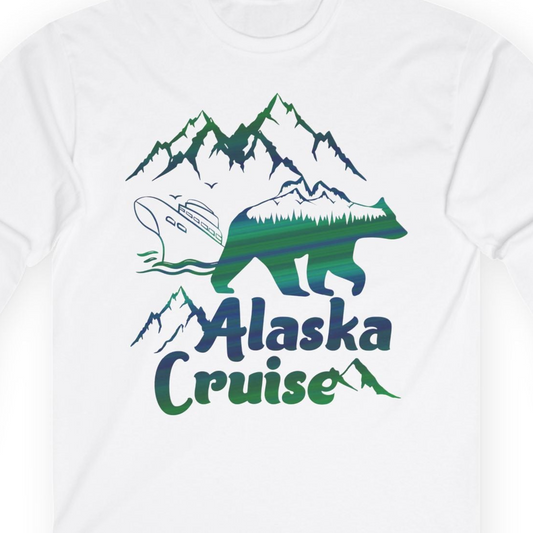 Alaska Cruise Bear Mountains Silhouette Shirt Long Sleeve Shirt – Alaska Cruise Shirts Close Up
