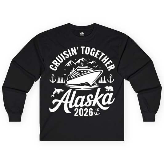 Alaska Cruise Adventure Shirt Long Sleeve Shirt – Alaska Cruise Shirts Close Up