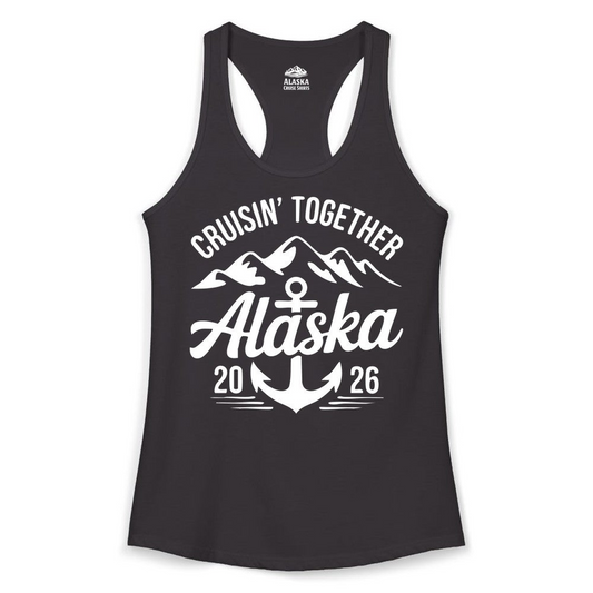 Alaska Cruise Shirt Ladies Tank Top – Alaska Cruise Shirts Close Up