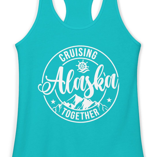 Cruising Alaska Together Shirt Ladies Tank Top – Alaska Cruise Shirts Close Up