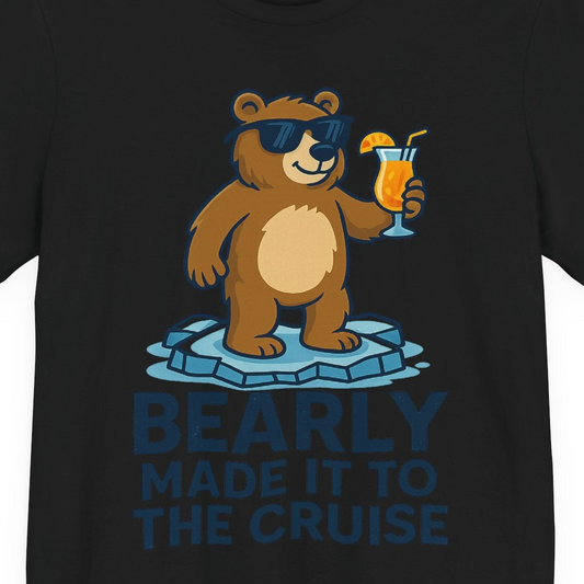 Bear Cruise Shirt Premium T-Shirt – Alaska Cruise Shirts Close Up