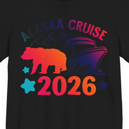Alaska Cruise 2026 Shirt Premium T-Shirt – Alaska Cruise Shirts Close Up
