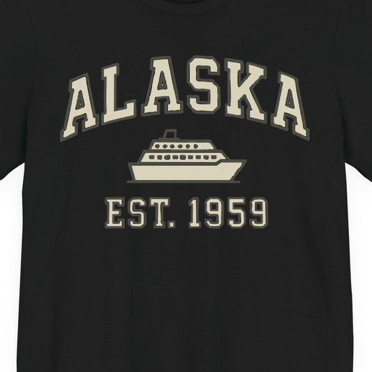 Alaska Cruise Shirt Premium T-Shirt – Alaska Cruise Shirts Close Up