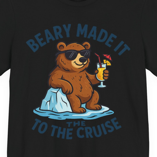 Funny Cruise Bear Shirt Premium T-Shirt – Alaska Cruise Shirts Close Up