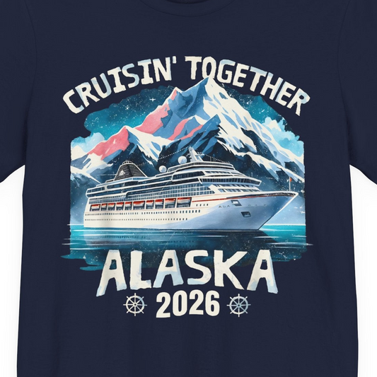 Alaska Cruise 2026 Shirt Premium T-Shirt – Alaska Cruise Shirts Close Up