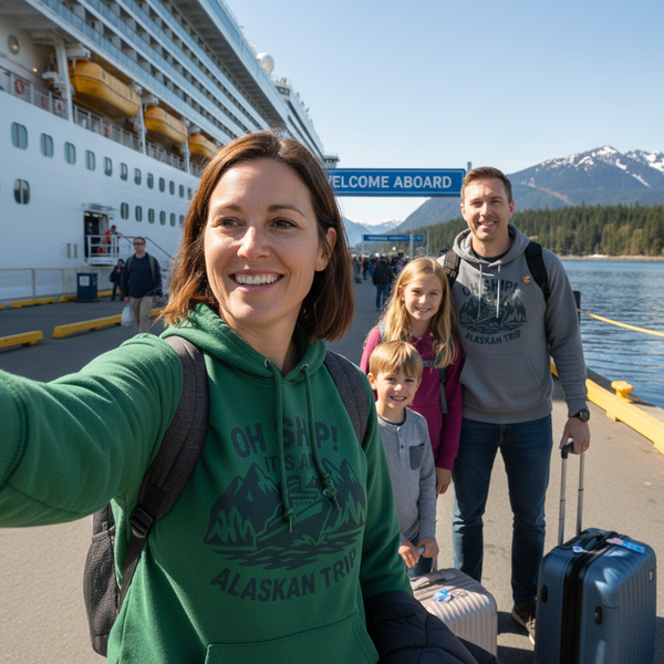 Funny Matching Alaska Cruise Shirts 2026 for Girls Trip