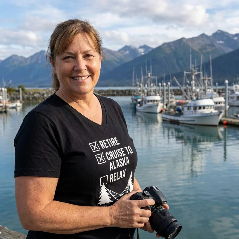V-Neck Alaska Cruise Tees