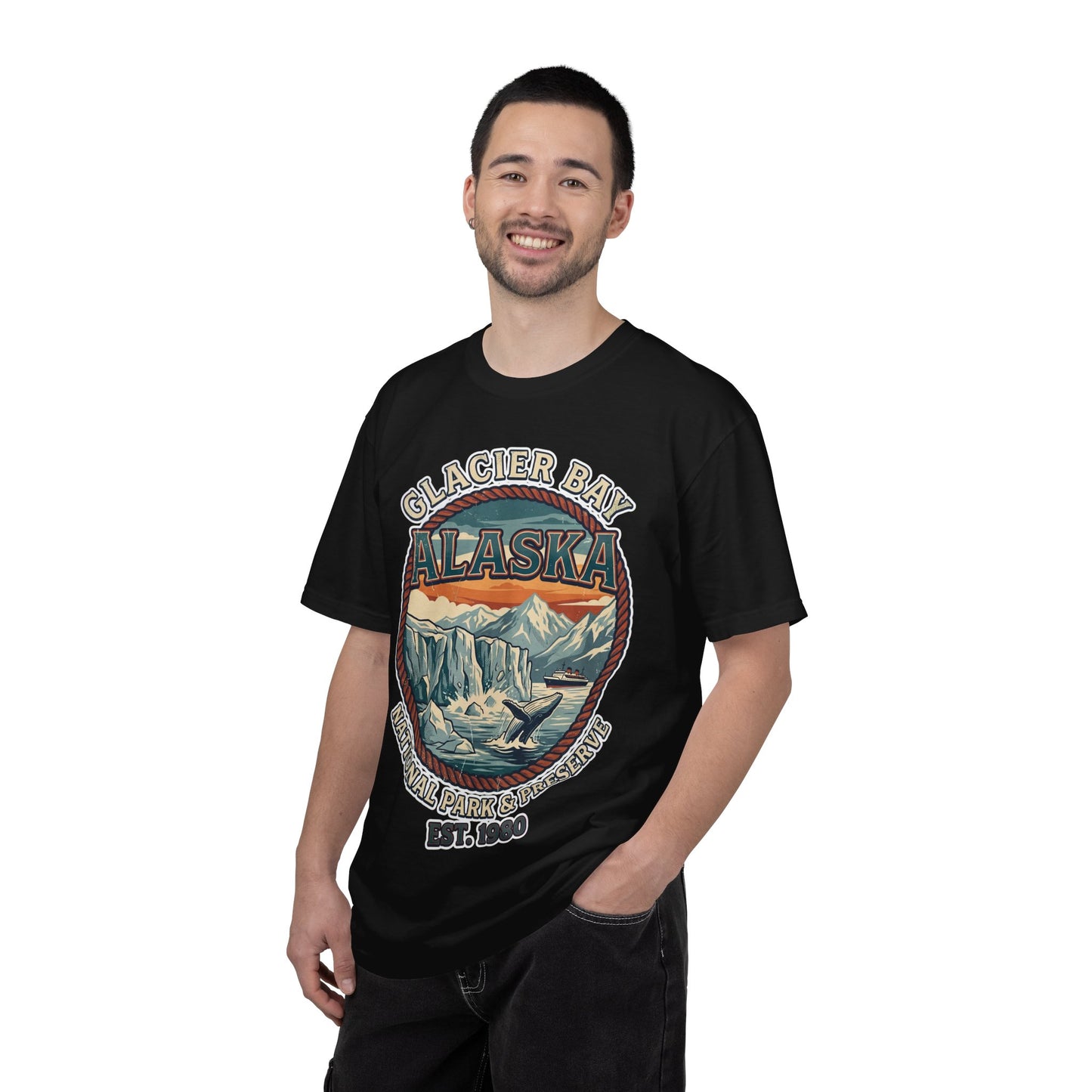 Glacier Bay Alaska National Park Vintage Nature Scene Shirt — Comfort