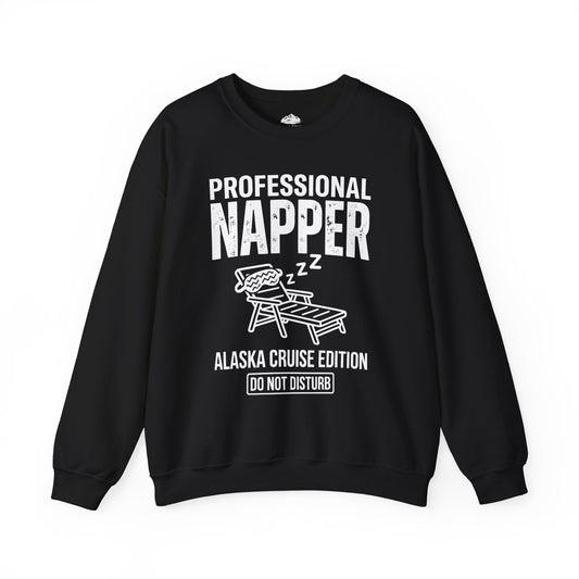 Professional Napper Alaska Cruise Edition Distressed Travel Tee — Sweatshirt