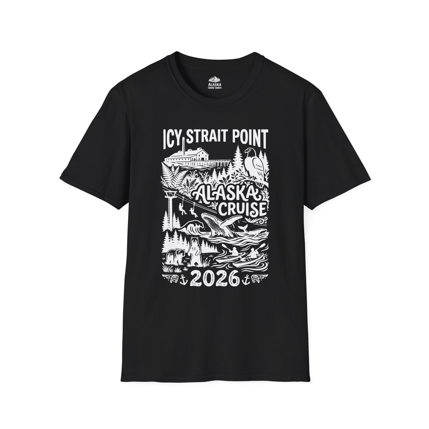 Icy Strait Point Alaska Cruise 2026 Wildlife Adventure Shirt — T-Shirt
