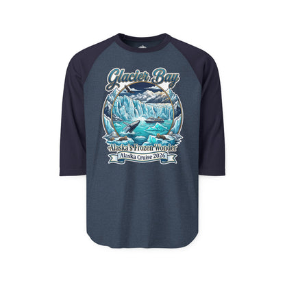 Glacier Bay Alaska Cruise 2026 Wildlife Adventure Souvenir Shirt 3/4 Sleeve - Alaska Cruise Shirts
