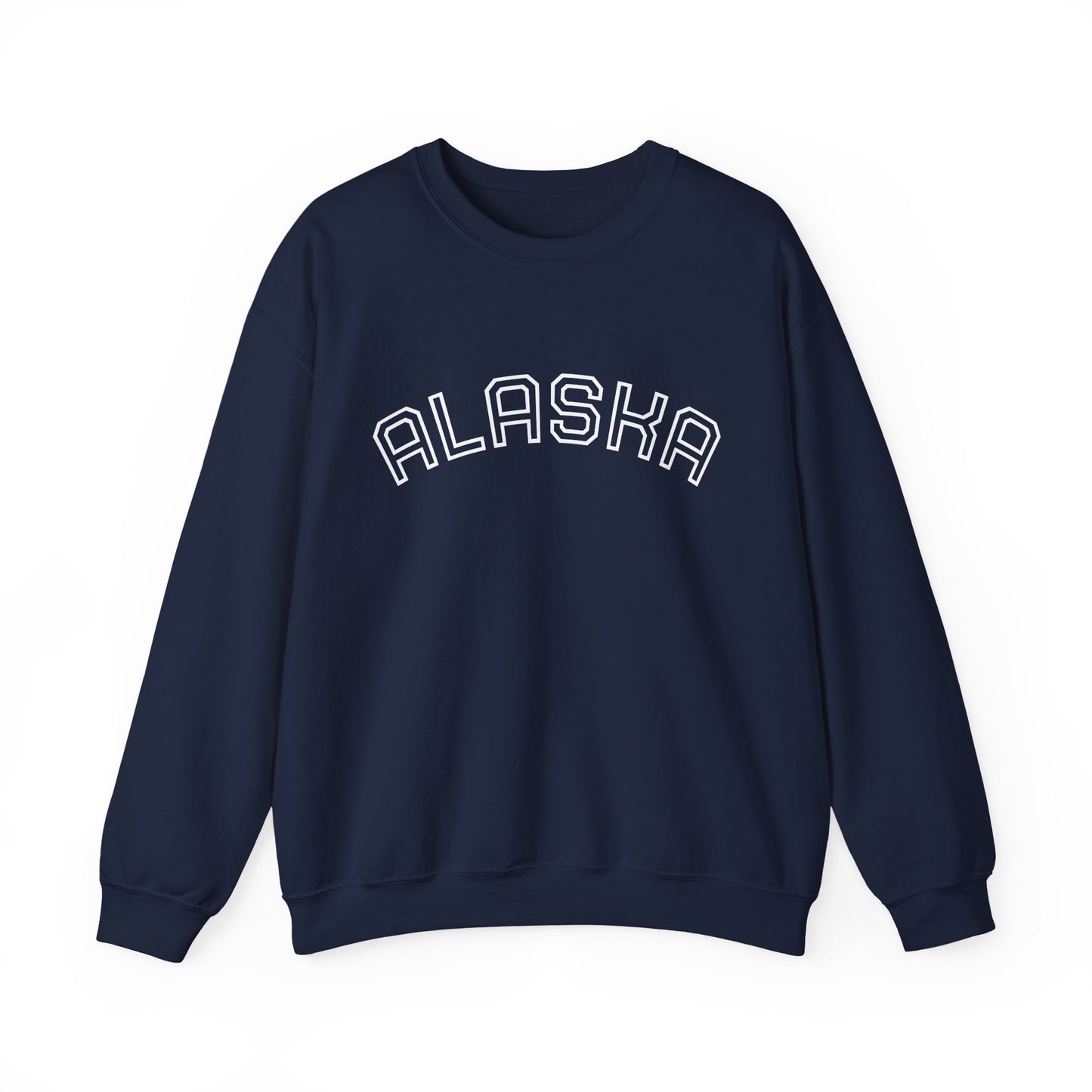 Alaska Crewneck Sweatshirt — Rustic Arctic State Design