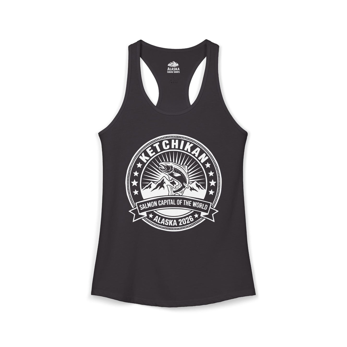 Ketchikan Alaska Salmon Capital Vintage T-Shirt for 2026 Travel — Ladies Tank