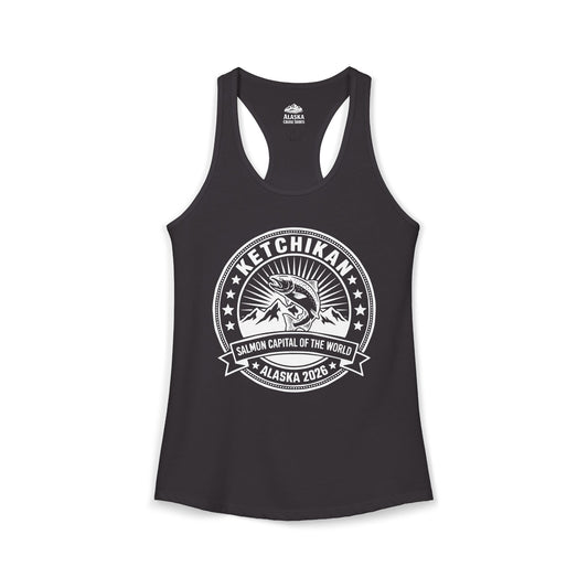 Ketchikan Alaska Salmon Capital Vintage T-Shirt for 2026 Travel — Ladies Tank