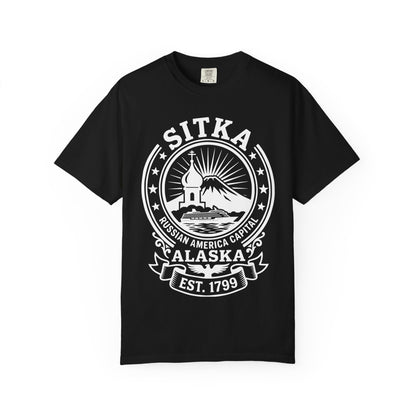 Sitka Alaska Russian America Heritage Cruise T-Shirt Est 1799 — Comfort