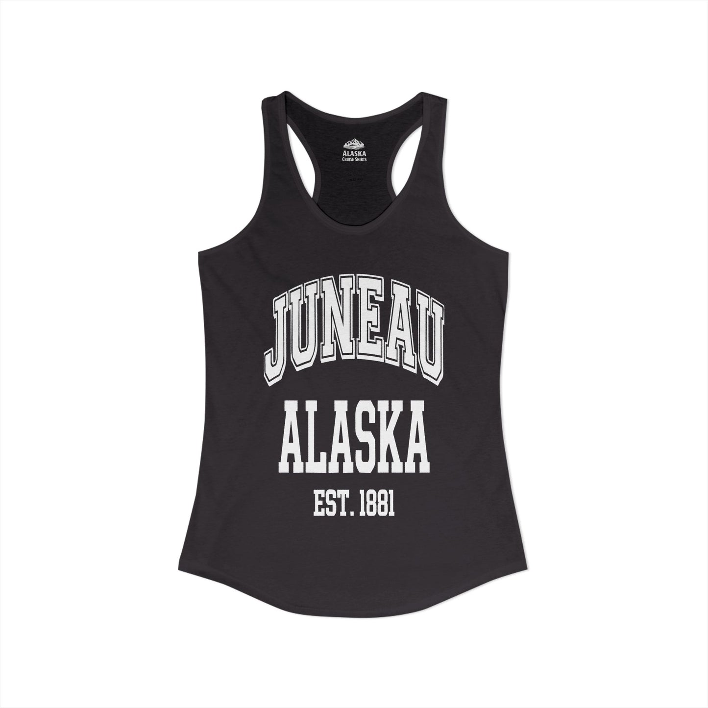 Juneau Alaska Est 1881 Classic Collegiate Souvenir Shirt — Ladies Tank