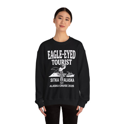 Eagle Eyed Tourist Sitka Alaska Cruise 2026 Travel Shirt — Sweatshirt
