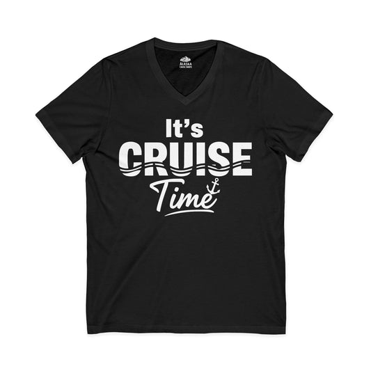It’s Cruise Time Nautical Vacation Shirt for Cruise Travelers — V-Neck