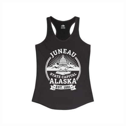 Juneau Alaska State Capital Vintage Cruise Souvenir Shirt — Ladies Tank