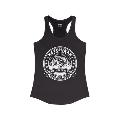 Ketchikan Alaska Salmon Capital Vintage T-Shirt for 2026 Travel — Ladies Tank