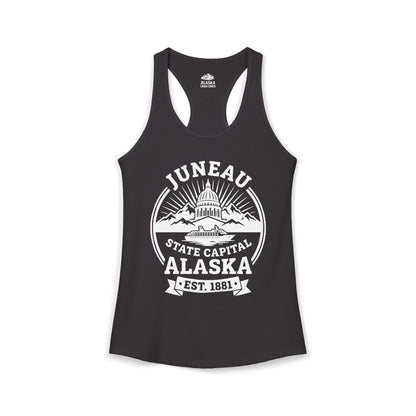 Juneau Alaska State Capital Vintage Cruise Souvenir Shirt — Ladies Tank