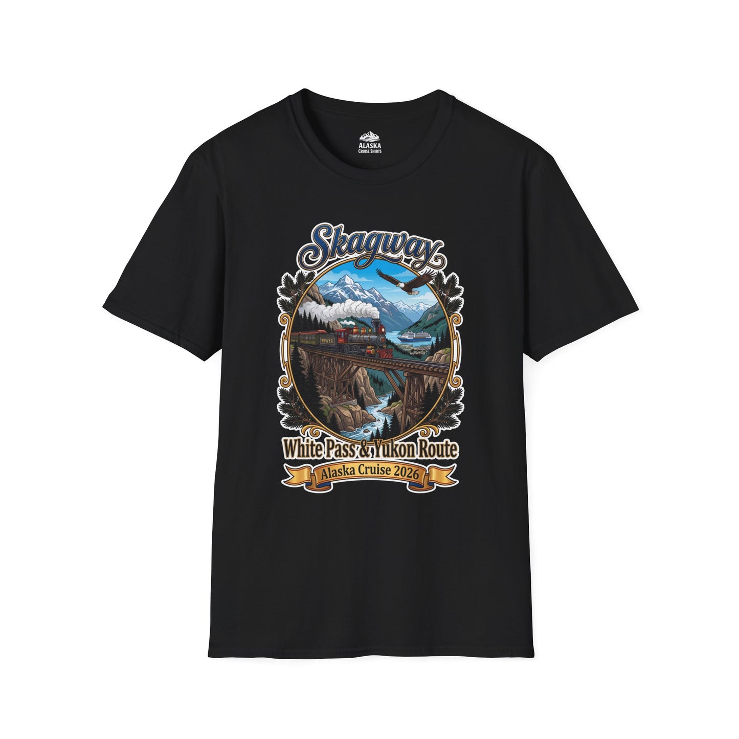 Skagway Alaska Cruise Shirt White Pass Yukon Route 2026 Souvenir — T-Shirt