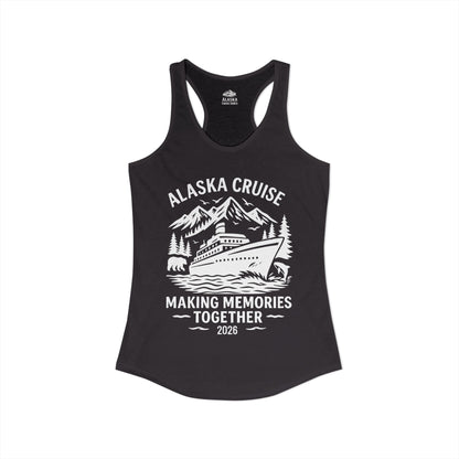 Alaska Cruise Shirt - Wildlife Adventure Family Memories 2026 Ladies Tank - View 2 - Alaska Cruise Shirts