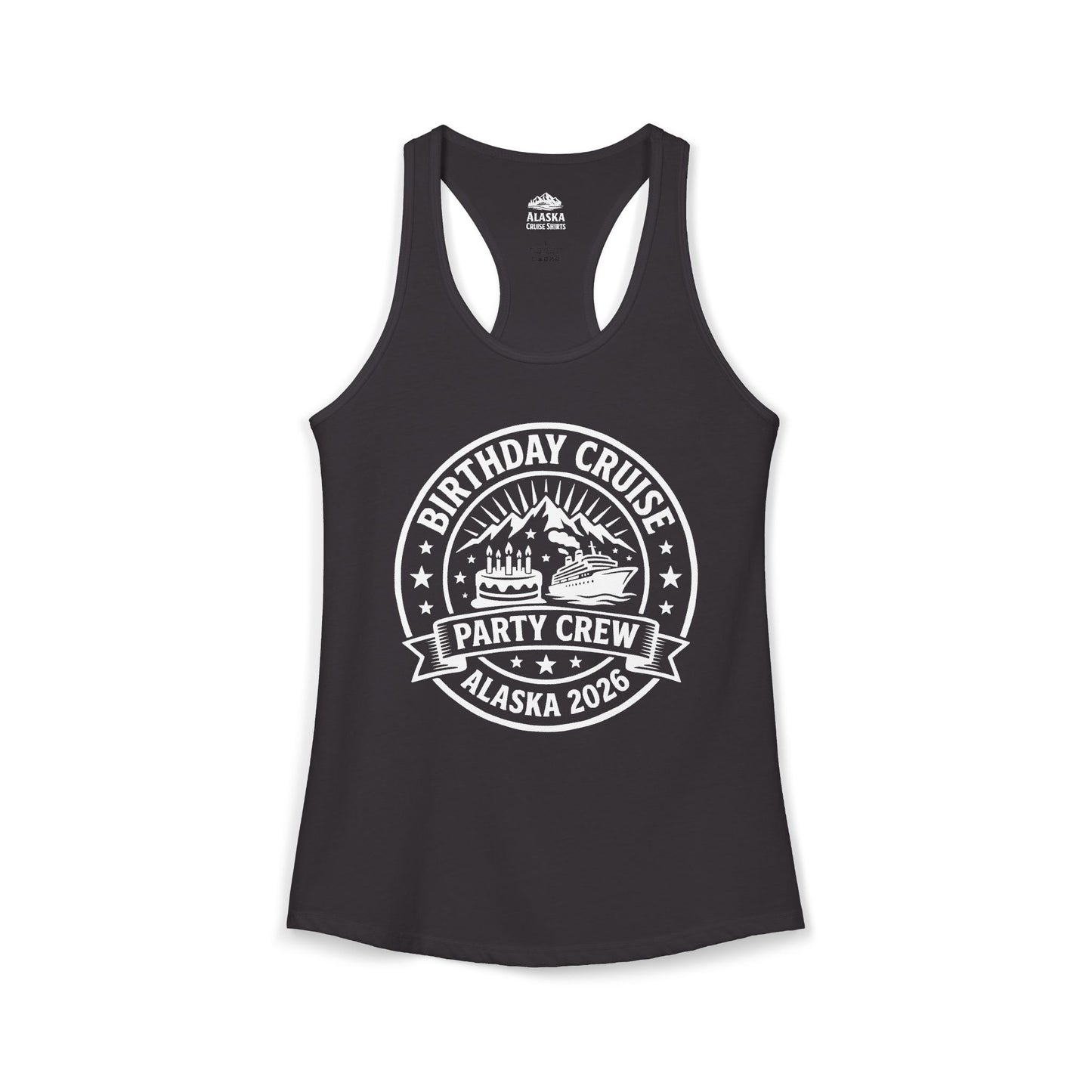 Alaska Birthday Cruise Party Crew 2026 Shirt For Group Travelers — Ladies Tank