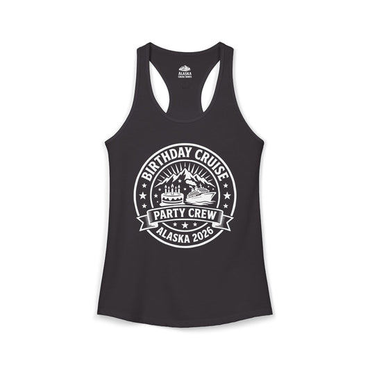 Alaska Birthday Cruise Party Crew 2026 Shirt For Group Travelers — Ladies Tank