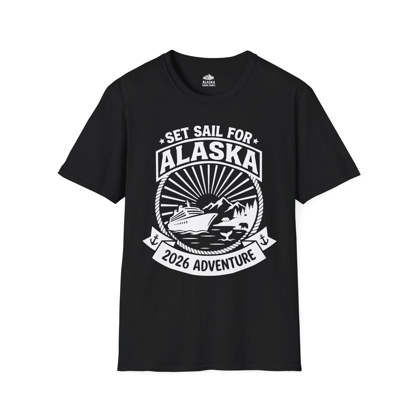 Set Sail for Alaska 2026 Adventure Vintage Cruise Shirt — T-Shirt