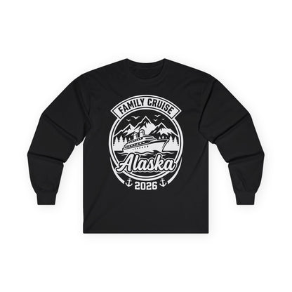 Alaska Family Cruise 2026 Scenic Mountains Group Vacation Shirt — Long Sleeve