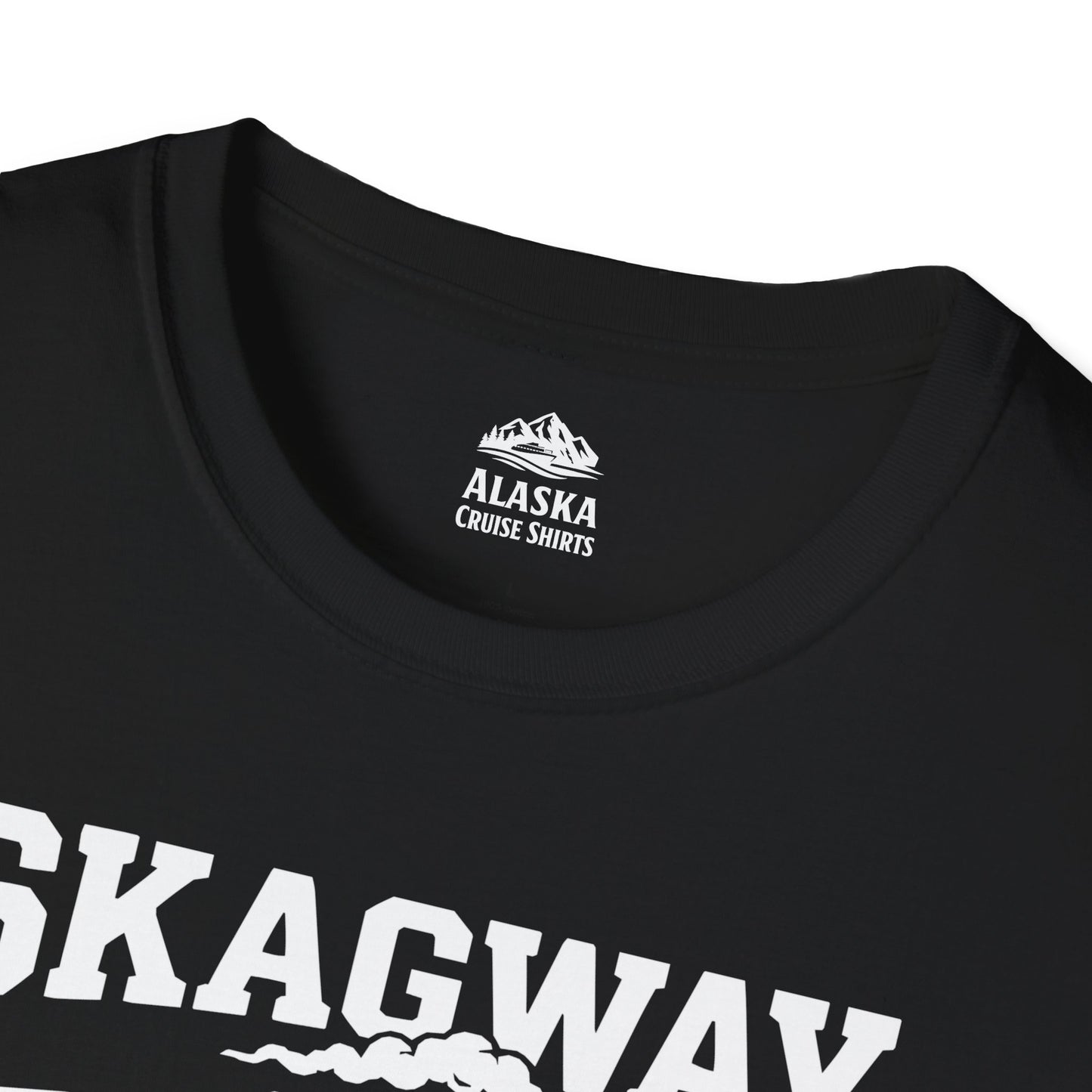 Skagway Alaska Cruise 2026 Shirt with Train and Mountains — T-Shirt