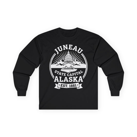 Juneau Alaska State Capital Vintage Cruise Souvenir Shirt — Long Sleeve
