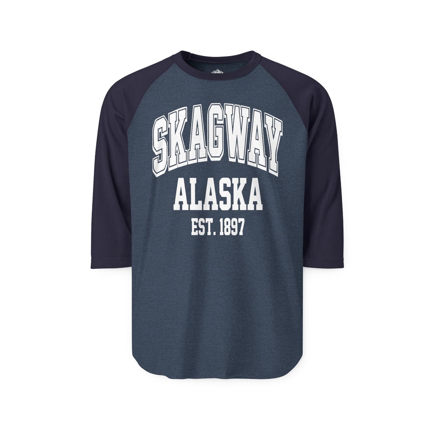 Skagway Alaska Est 1897 Vintage Collegiate Souvenir Shirt — 3/4 Sleeve