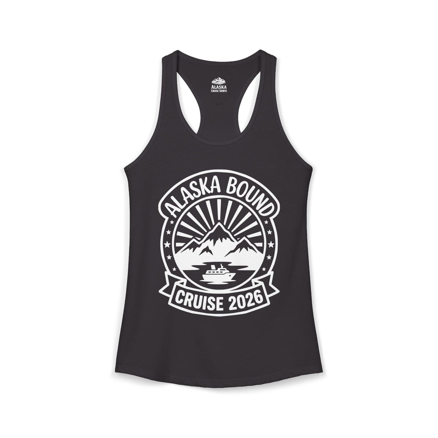 Alaska Bound Cruise 2026 Adventure Travel Graphic Shirt — Ladies Tank
