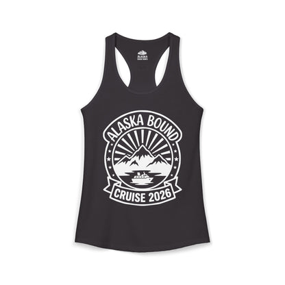 Alaska Bound Cruise 2026 Adventure Travel Graphic Shirt — Ladies Tank