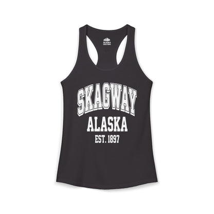 Skagway Alaska Est 1897 Vintage Collegiate Souvenir Shirt — Ladies Tank