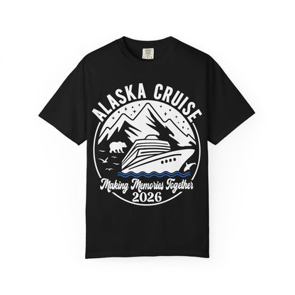 Alaska Cruise Adventure 2026 Shirt - Mountains Wildlife and Ship Retro Comfort - Alaska Cruise Shirts