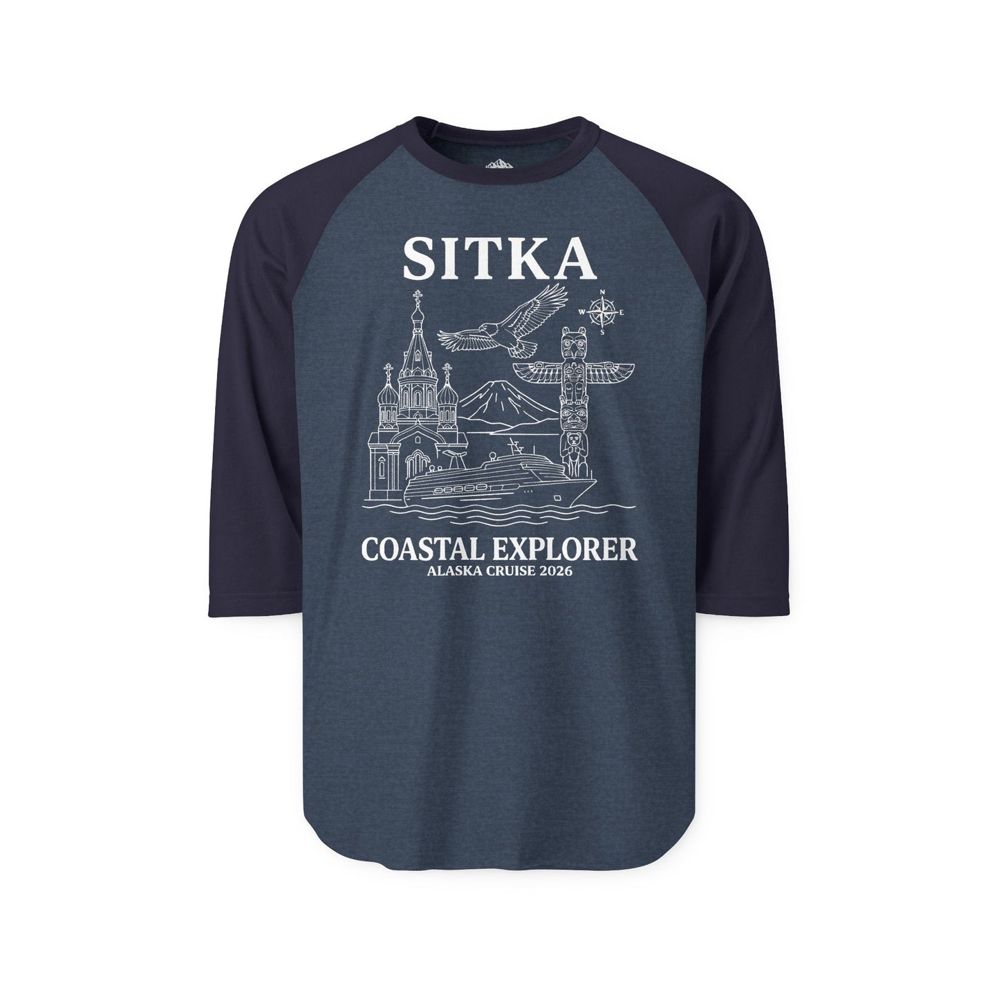 Sitka Coastal Explorer Alaska Cruise 2026 Adventure Shirt — 3/4 Sleeve