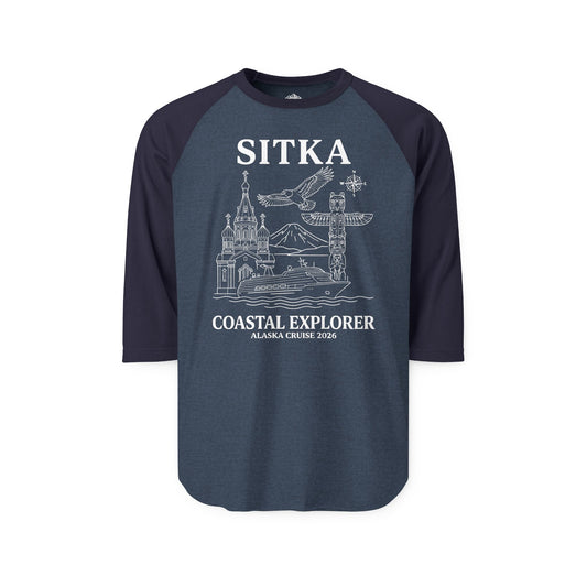 Sitka Coastal Explorer Alaska Cruise 2026 Adventure Shirt — 3/4 Sleeve